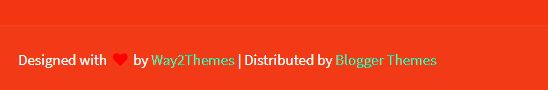 Footer copyright